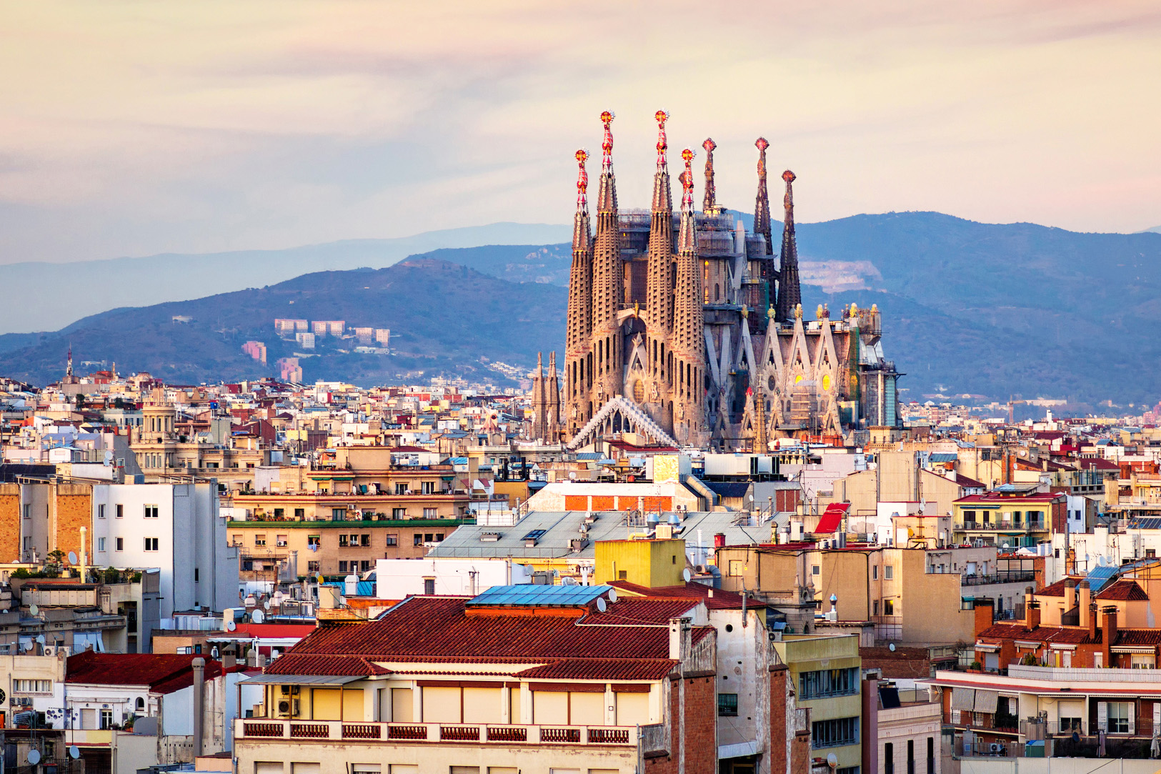 La Sagrada Familia in Barcelona, Spain.