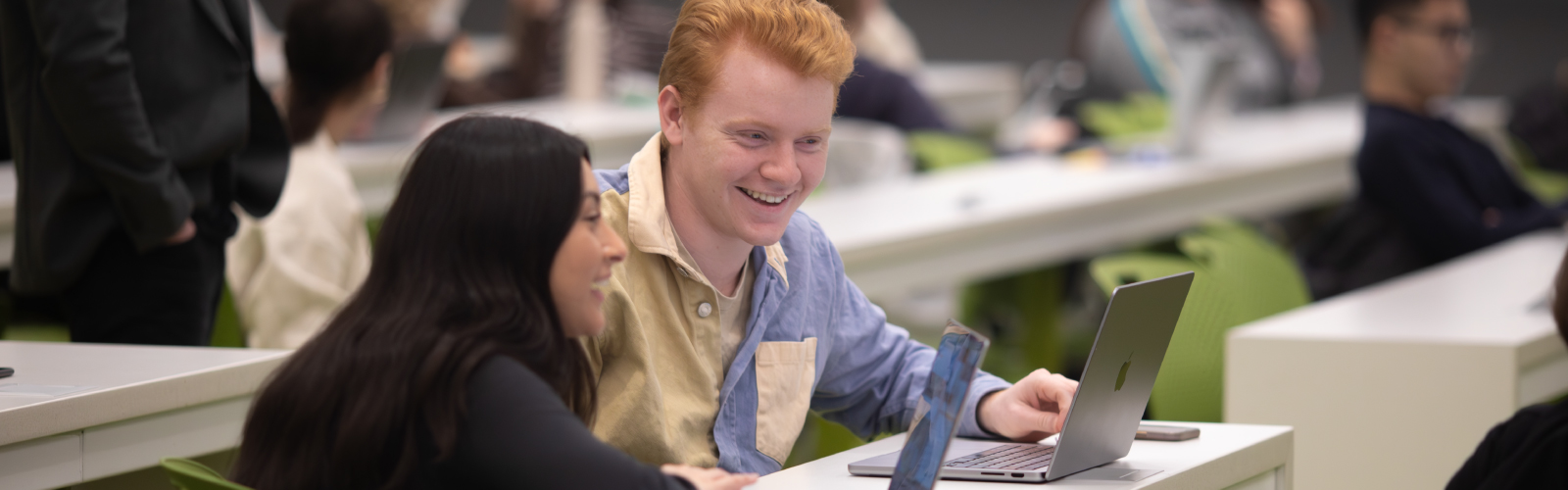 Students interacting with a discussion session of CA250.